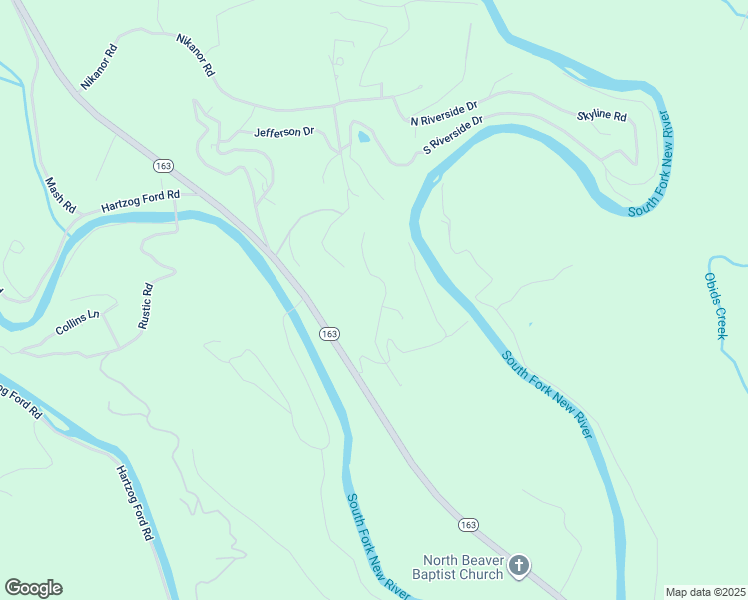 map of restaurants, bars, coffee shops, grocery stores, and more near Autumn Run Road in Ashe County