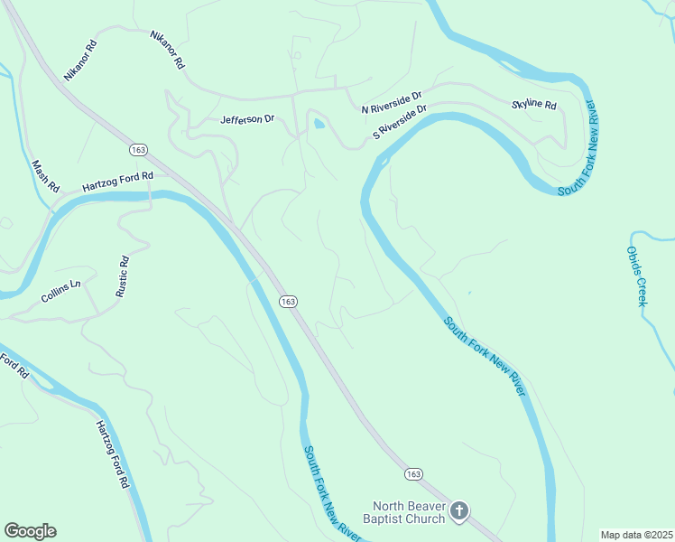 map of restaurants, bars, coffee shops, grocery stores, and more near Autumn Run Road in Ashe County