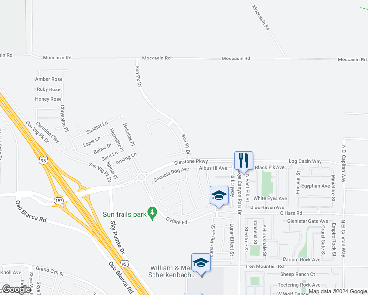 map of restaurants, bars, coffee shops, grocery stores, and more near 10134 Super Jovian Street in Las Vegas