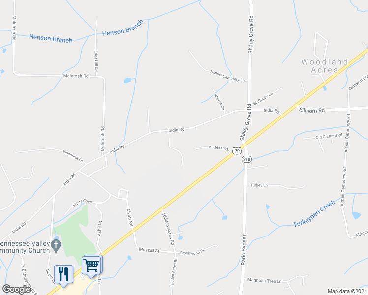 map of restaurants, bars, coffee shops, grocery stores, and more near 115 Jackson Estates Dr in Paris