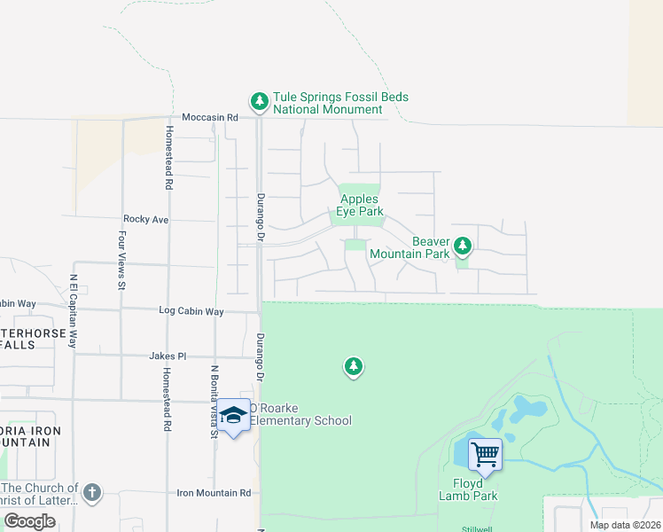 map of restaurants, bars, coffee shops, grocery stores, and more near 8326 West Jeremiahs Lodge Avenue in Las Vegas