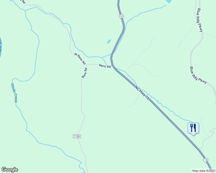 map of restaurants, bars, coffee shops, grocery stores, and more near 109 Reno Road in West Jefferson