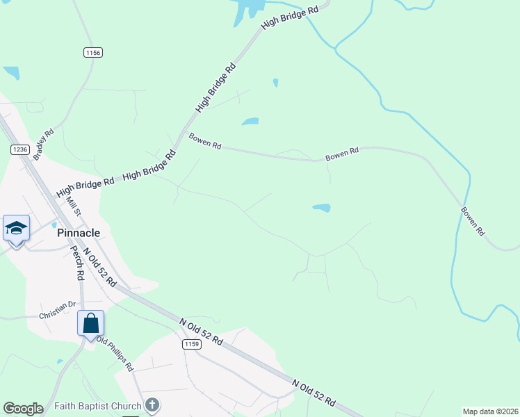 map of restaurants, bars, coffee shops, grocery stores, and more near 1191 Roy Tuttle Road in Pinnacle