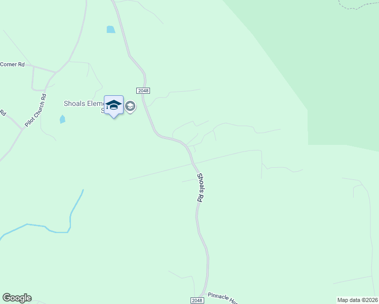 map of restaurants, bars, coffee shops, grocery stores, and more near State Road 2048 in Surry County