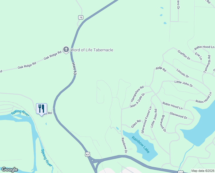 map of restaurants, bars, coffee shops, grocery stores, and more near 160 King Henry Road in Hardy