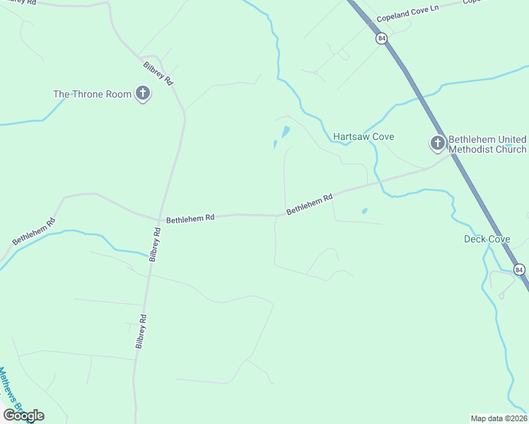 map of restaurants, bars, coffee shops, grocery stores, and more near 337 Bethlehem Road in Rickman