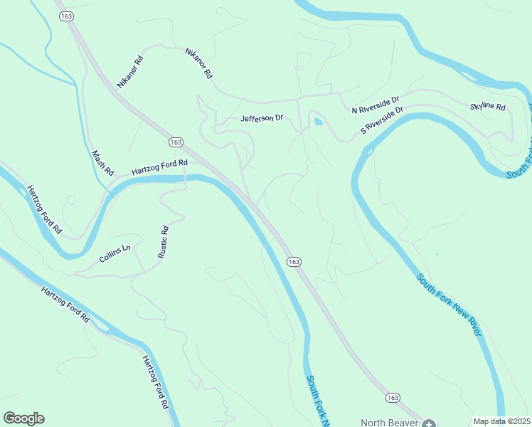 map of restaurants, bars, coffee shops, grocery stores, and more near 168 Pats Lane in West Jefferson