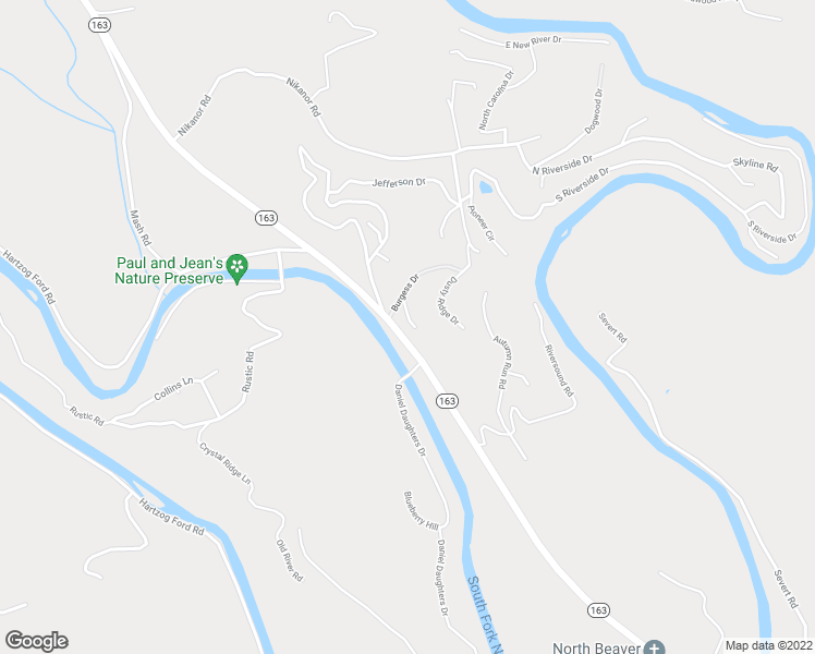 map of restaurants, bars, coffee shops, grocery stores, and more near 168 Pats Lane in West Jefferson