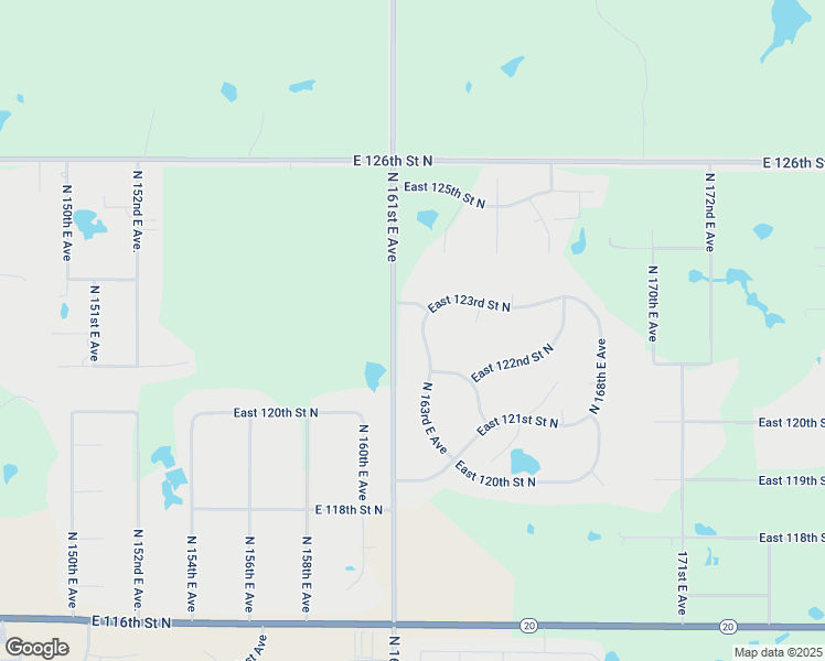 map of restaurants, bars, coffee shops, grocery stores, and more near 12272 North 162nd East Avenue in Collinsville