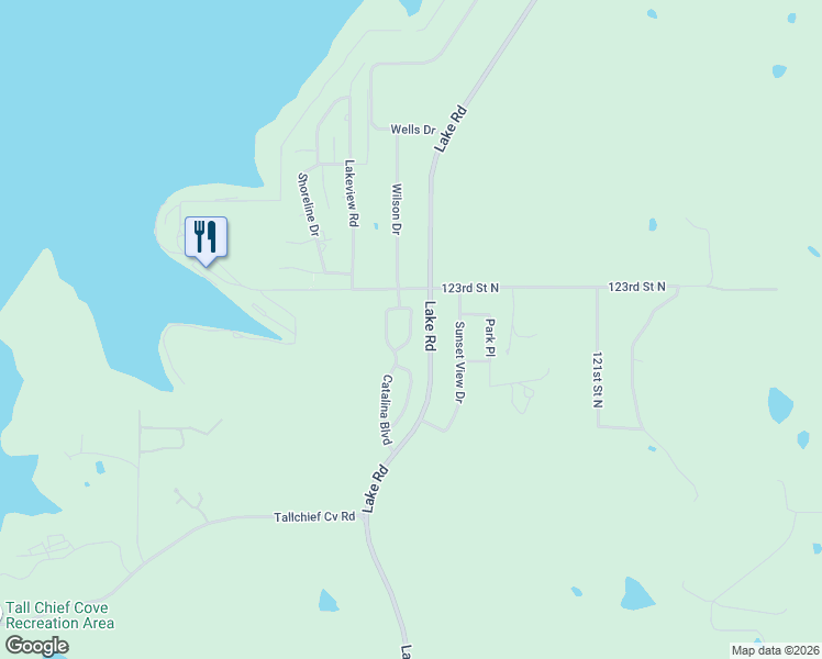 map of restaurants, bars, coffee shops, grocery stores, and more near 12276 Avalon Drive in Sperry