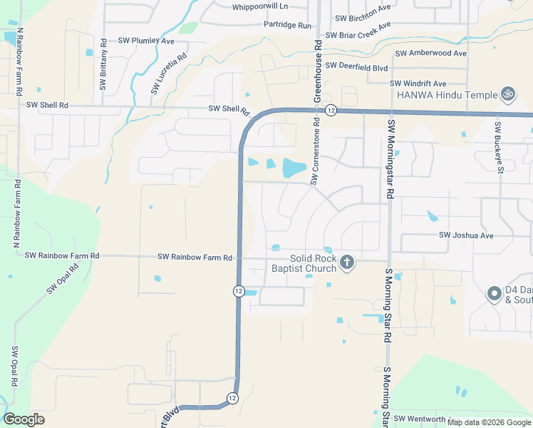 map of restaurants, bars, coffee shops, grocery stores, and more near 4207 Southwest Nativestone Street in Bentonville
