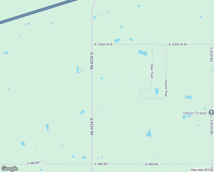 map of restaurants, bars, coffee shops, grocery stores, and more near 19100 East Timber Trail in Claremore