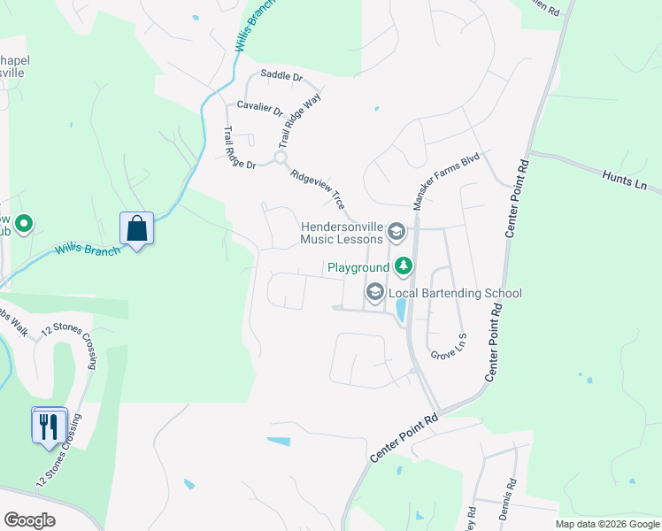 map of restaurants, bars, coffee shops, grocery stores, and more near 102 Luke Ct in Hendersonville