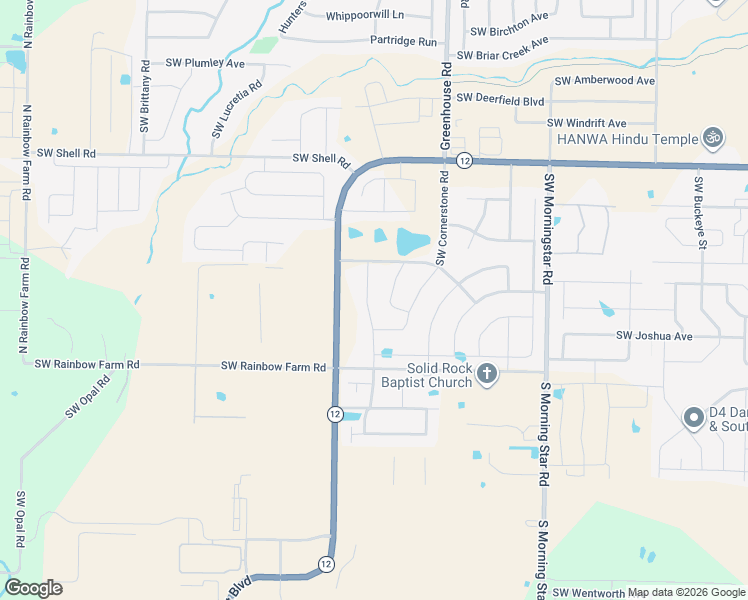 map of restaurants, bars, coffee shops, grocery stores, and more near 4207 Southwest Nativestone Street in Bentonville