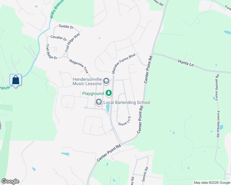 map of restaurants, bars, coffee shops, grocery stores, and more near 1040 Mansker Farms Boulevard in Hendersonville