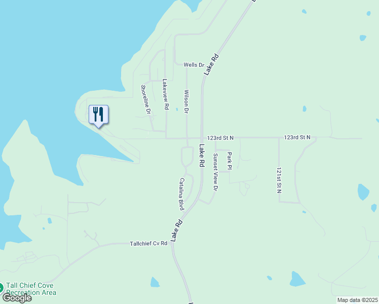 map of restaurants, bars, coffee shops, grocery stores, and more near 12276 Avalon Drive in Sperry