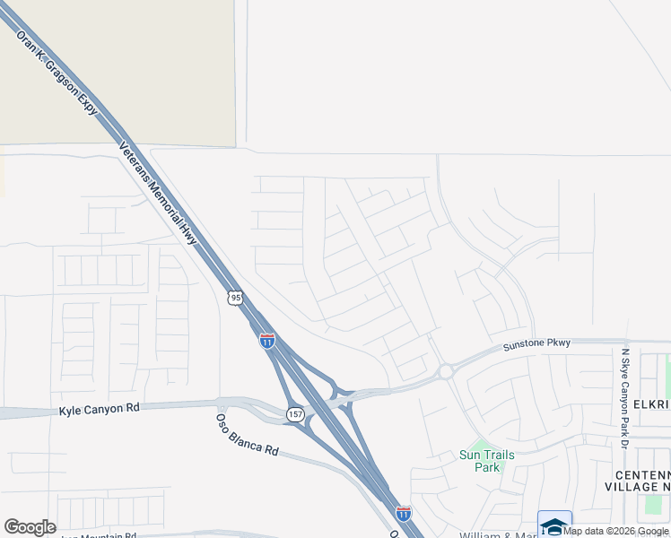 map of restaurants, bars, coffee shops, grocery stores, and more near 9624 Sunset Fire Lane in Las Vegas