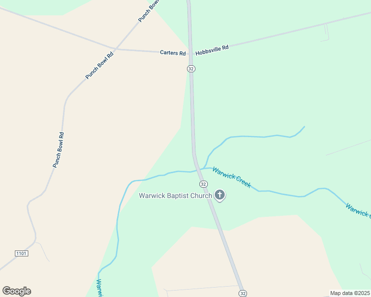 map of restaurants, bars, coffee shops, grocery stores, and more near 1589 North Carolina 32 in Hobbsville
