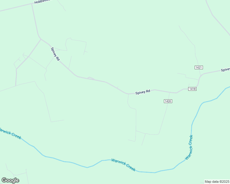 map of restaurants, bars, coffee shops, grocery stores, and more near 208 Spivey Road in Hobbsville