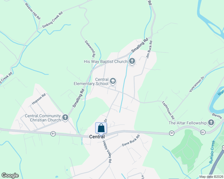 map of restaurants, bars, coffee shops, grocery stores, and more near 252 Taylortown Road in Johnson City