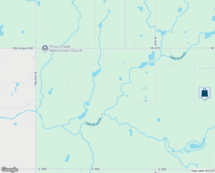 map of restaurants, bars, coffee shops, grocery stores, and more near 102 Keystone Court in Pryor