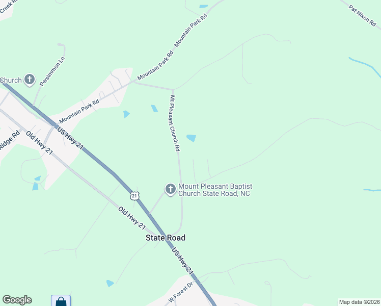 map of restaurants, bars, coffee shops, grocery stores, and more near 320 Mount Pleasant Church Road in State Road