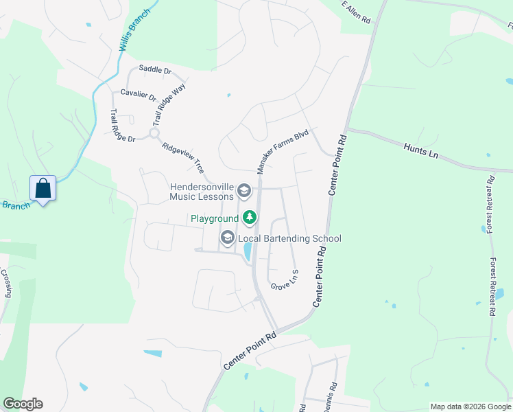 map of restaurants, bars, coffee shops, grocery stores, and more near 1040 Mansker Farms Boulevard in Hendersonville