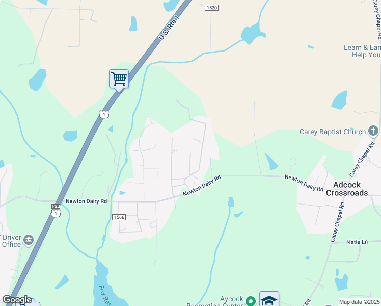 map of restaurants, bars, coffee shops, grocery stores, and more near 1465 Newton Dairy Road in Henderson