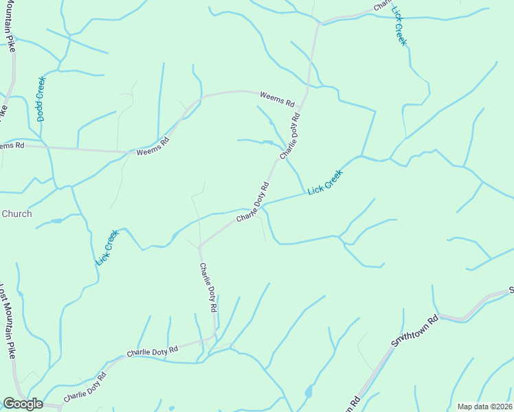 map of restaurants, bars, coffee shops, grocery stores, and more near 589 Charlie Doty Road in Greeneville