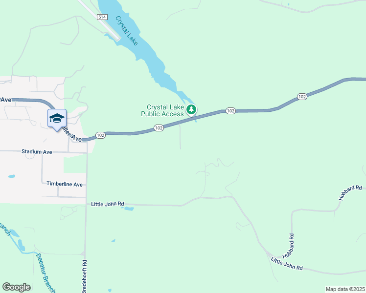 map of restaurants, bars, coffee shops, grocery stores, and more near 707 Karla Lane in Decatur