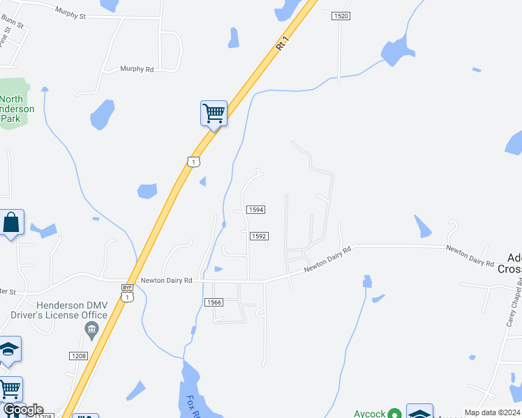 map of restaurants, bars, coffee shops, grocery stores, and more near 16 Linwood Lane in Henderson