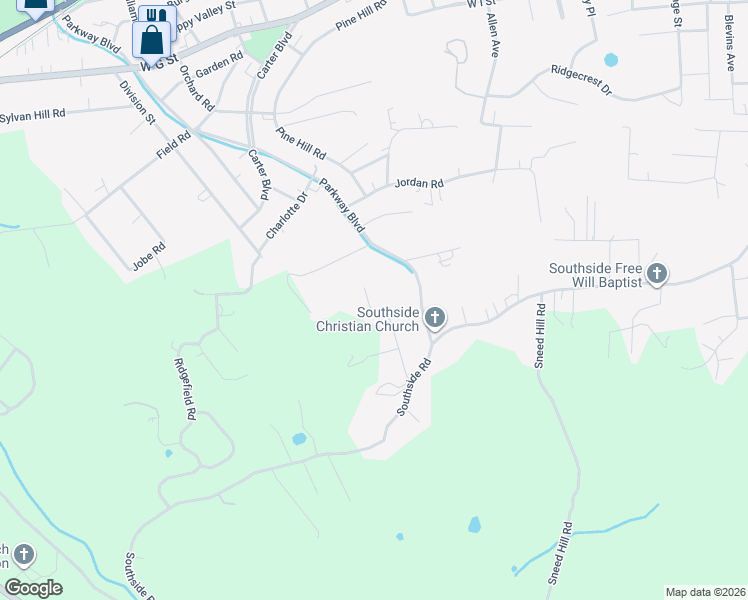 map of restaurants, bars, coffee shops, grocery stores, and more near 747 Dugger Road in Elizabethton