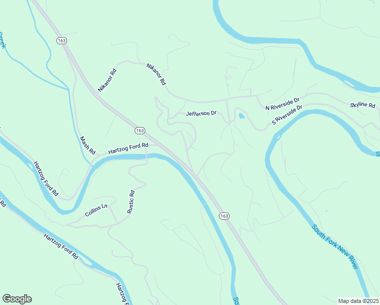 map of restaurants, bars, coffee shops, grocery stores, and more near 206 Morningside Circle in West Jefferson
