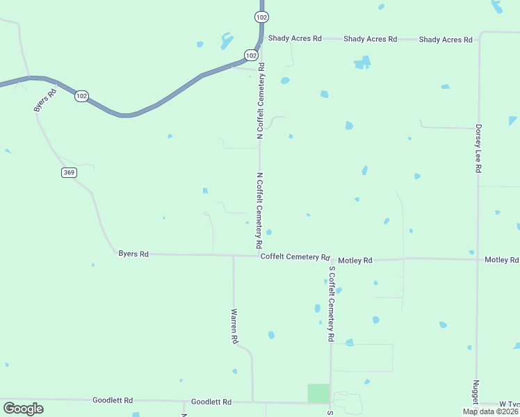 map of restaurants, bars, coffee shops, grocery stores, and more near 8069-8183 North Coffelt Cemetery Road in Bentonville