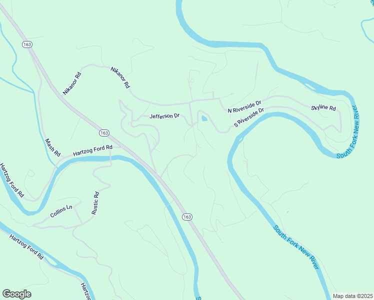 map of restaurants, bars, coffee shops, grocery stores, and more near 116 Burgess Drive in West Jefferson