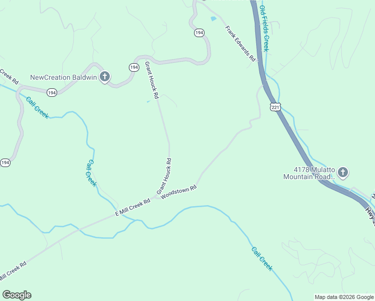 map of restaurants, bars, coffee shops, grocery stores, and more near 585 Grant Houck Road in Todd