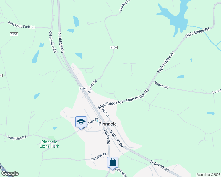 map of restaurants, bars, coffee shops, grocery stores, and more near in Pinnacle