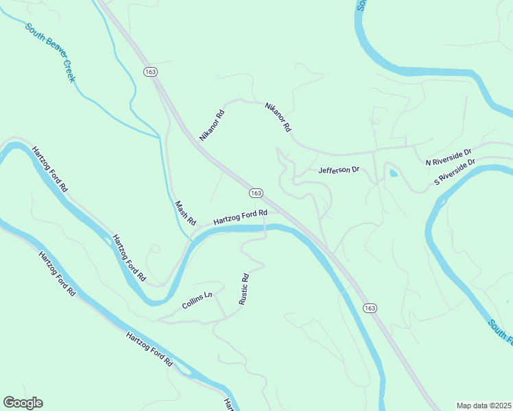 map of restaurants, bars, coffee shops, grocery stores, and more near 186 Hartzog Ford Road in West Jefferson