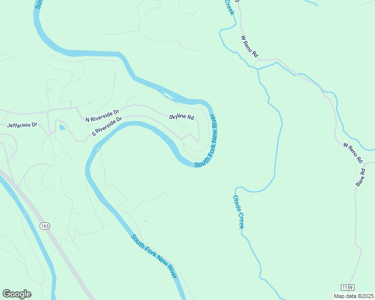 map of restaurants, bars, coffee shops, grocery stores, and more near Riverview in Ashe County