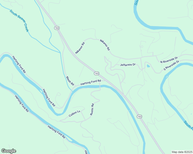 map of restaurants, bars, coffee shops, grocery stores, and more near 186 Hartzog Ford Road in West Jefferson