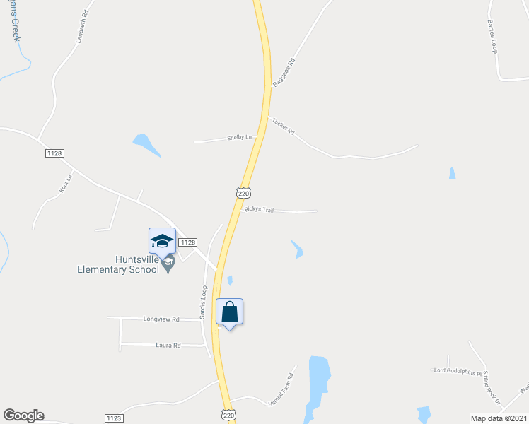 map of restaurants, bars, coffee shops, grocery stores, and more near 208 Rickys Trail in Madison