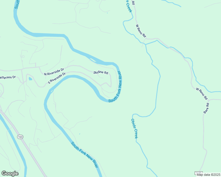 map of restaurants, bars, coffee shops, grocery stores, and more near 607 Skyline Road in West Jefferson