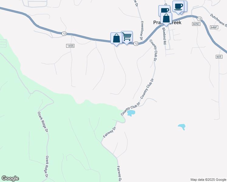 map of restaurants, bars, coffee shops, grocery stores, and more near 8521 Stoner Lane in Little Flock