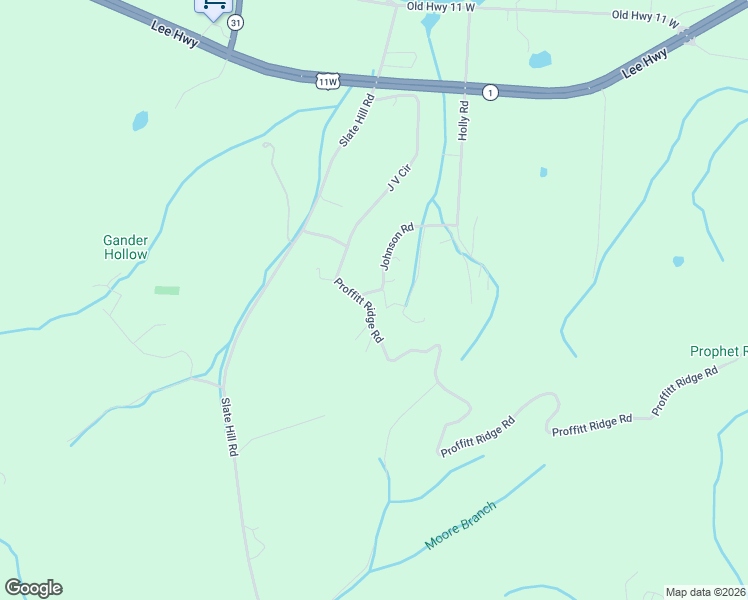 map of restaurants, bars, coffee shops, grocery stores, and more near 145 Johnson Road in Mooresburg