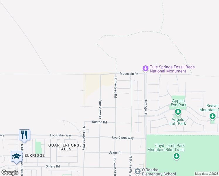 map of restaurants, bars, coffee shops, grocery stores, and more near in Las Vegas