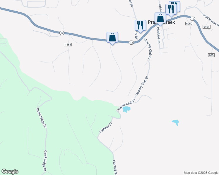 map of restaurants, bars, coffee shops, grocery stores, and more near 8521 Stoner Lane in Little Flock