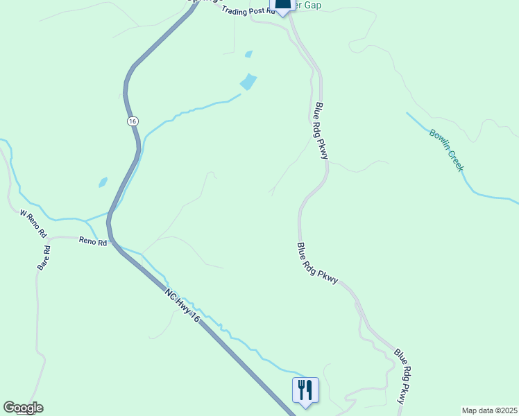 map of restaurants, bars, coffee shops, grocery stores, and more near 687 Patriot Way in West Jefferson