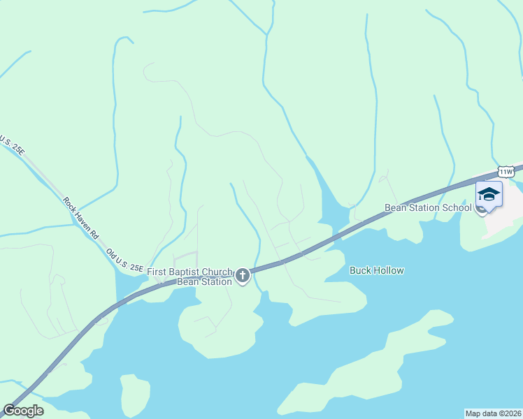 map of restaurants, bars, coffee shops, grocery stores, and more near 254 Raymond Layel Road in Bean Station