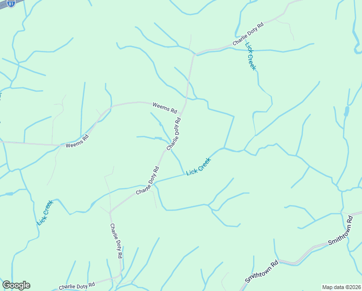 map of restaurants, bars, coffee shops, grocery stores, and more near 1440 Charlie Doty Road in Greeneville