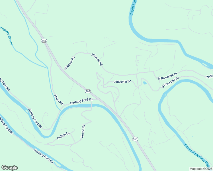map of restaurants, bars, coffee shops, grocery stores, and more near 417 Jefferson Drive in West Jefferson